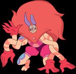 2_horns 4_arms alien alpha_channel anthro bottomwear cartoon_network claws clothed clothing cloven_hooves digitigrade eyelashes fan_character female fusion gem gem_(species) gem_fusion gloves handwear heart_symbol hi_res hooves horn jasper_(steven_universe) mane multi_arm multi_limb papaya_quartz_(thediamond637) shorts smile solo spinel_(steven_universe) steven_universe style_emulation thediamond637 toony