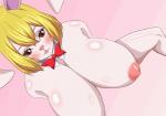 anthro big_breasts blonde_hair breasts female fur hair nipples nude solo white_body white_fur qdoujin one_piece carrot_(one_piece) lagomorph leporid mammal minkmen_(one_piece) rabbit 2d_animation animated frame_by_frame short_playtime