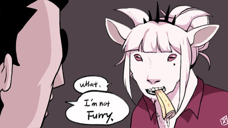 anthro duo female male matmat helltaker goat_lucifer_(helltaker) protagonist_(helltaker) bovid caprine goat human mammal 16:9 widescreen