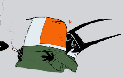 4_fingers alternate_universe anthro anthro_on_anthro army_uniform black_body black_fur blush blush_lines cigarette cigarette_smoke clothed clothed_anthro clothed_male clothing collared_shirt duo ears_back ears_down eyes_closed fingers fur green_clothing green_shirt green_topwear hand_on_another's_cheek hand_on_cheek heart_symbol holding_cigarette holding_object hug hugging_another kiss_on_lips kissing long_ears male male/male male_anthro male_on_anthro military military_clothing military_helmet military_uniform multicolored_body multicolored_fur orange_body orange_fur pivoted_ears pointy_ears prick_ears rear_view semi-anthro shirt short_ears simple_background smoke three-quarter_view topwear two_tone_body two_tone_fur two_tone_head uniform white_background white_body white_fur cutoffcutiemark catscratch gear_(doug_tennapel) geer_(cutoffcutiemark) nickelodeon gordon_quid mr._blik domestic_cat felid feline felis mammal cropped brother_(lore) brothers_(lore) incest_(lore) sibling_(lore)