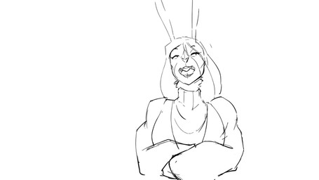 age_difference answering anthro big_breasts breasts dialogue dominant dominant_female female lipsynced mature_anthro mature_female older_female talking_to_viewer argosornstein alfea_(argosornstein) fan_character lagomorph leporid mammal rabbit 16:9 animated hi_res short_playtime sketch sound video voice_acted widescreen