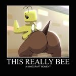 anthro anthrofied anus big_butt breasts butt female genitals humor innie_pussy looking_pleasured motivational_poster music non-mammal_breasts poster pussy solo stinger text twerking wings komdog sound_warning microsoft minecraft mojang xbox_game_studios arthropod bee bee_(minecraft) honey_bee hymenopteran insect 1:1 2019 2d_animation animated english_text frame_by_frame hi_res meme short_playtime sound webm