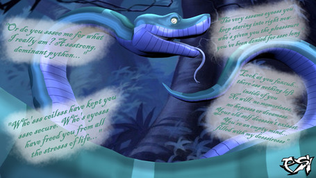 ambiguous_gender dialogue feral green_body hypnosis hypnotic_eyes looking_at_viewer mind_control ringed_eyes solo text psikokinetic sharkstuff_(modeler) the_jungle_book kaa_(jungle_book) python reptile scalie snake 2023 3d_(artwork) digital_media_(artwork) english_text hi_res source_filmmaker_(artwork) male_(lore)