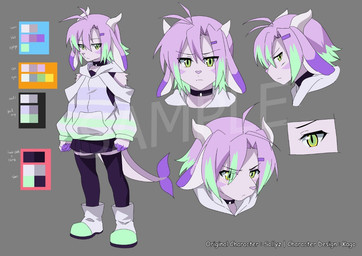 ambiguous_gender anthro blush bottomwear clothing hoodie looking_at_viewer miniskirt skirt solo standing text topwear thurry_(sollyz) aquatic fish shark 2020 english_text model_sheet