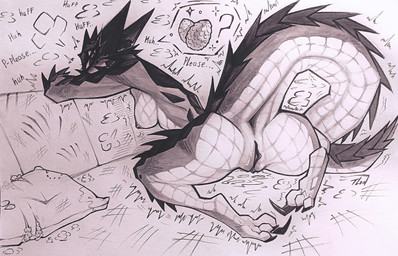 anthro anus aroused begging bodily_fluids breasts claws eyes_closed female furniture_damage genital_fluids genitals impregnation_request in_heat looking_back medium_breasts nipples nude presenting presenting_anus presenting_vulva raised_tail shaking shivering sickle_claw solo tail tail_anus text toe_claws vaginal_fluids vulva tlen_borowski darya_(tlen) lizard reptile scalie absurd_res english_text hi_res