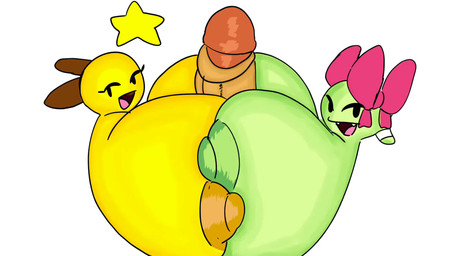 areola big_breasts big_penis black_eyes bodily_fluids bow_ribbon breast_play breasts brown_areola brown_nipples collaborative collaborative_sex collaborative_titfuck cum cum_on_breasts cum_on_face cumshot ejaculation erection female foreskin genital_fluids genitals green_areola green_body green_nipples group half-closed_eyes hand_on_breast huge_breasts huge_penis huge_tongue hyper hyper_breasts hyper_genitalia hyper_penis long_tongue looking_at_viewer male male/female narrowed_eyes nipple_fetish nipple_play nipples not_furry open_mouth penile penis sex simple_background throbbing throbbing_penis titfuck tongue tongue_out trio yellow_body mrloquendo mario_and_luigi_(series) mario_bros nintendo paper_mario lady_bow starlow boo_(mario) ghost spirit star_sprite waddling_head 16:9 2025 2d_animation animated crossover digital_media_(artwork) hi_res no_sound short_playtime video widescreen