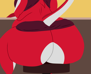 after_vore anthro big_breasts big_butt body_outline breasts butt butt_focus butt_jiggle butt_slap clothing death dorsal_fin female female_pred fin huge_butt jiggling multicolored_body overweight red_body sadism sentient_fat sitting_on_stool slap tight_clothing vore flightlesslizard akai_(flightlesslizard) ambiguous_species aquatic fish shark 2d_animation animated frame_by_frame hi_res