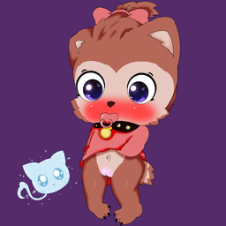 anthro blush bottomless clothed clothing female flat_chested genitals loli navel neonate pacifier presenting presenting_vulva purple_eyes solo toddler vulva young young_anthro young_female nekomaryciutty hotel_transylvania mythology awwah sunny_werewolf canid canine canis mammal mythological_canine mythological_creature werecanid werecanine werecreature werewolf wolf 1:1 digital_drawing_(artwork) digital_media_(artwork) hi_res
