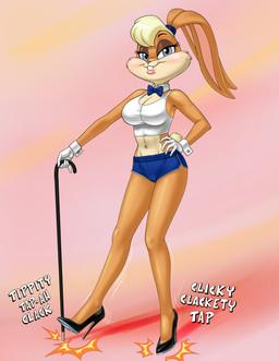 anthro bottomwear bow_tie cane clothing cuffs_(clothing) dance_shoes dancewear dancing dancing_girl female footwear gloves hair handwear high_heels hotpants ponytail shirt shoes shorts showgirl solo tank_top tap_dancing tap_shoes topwear bhawk looney_tunes warner_brothers lola_bunny rabbit_(rabbit) lagomorph leporid mammal rabbit absurd_res hi_res