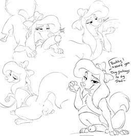 4_toes anatomically_correct anatomically_correct_genitalia anatomically_correct_vulva animal_genitalia animal_vulva anus bedroom_eyes bestiality blush bodily_fluids body_worship bow_(feature) bow_accessory butt canine_genitalia canine_vulva claws collar crouching dialogue digitigrade disembodied_penis dripping duo erection eyebrows eyelashes faceless_character faceless_male feet fellatio female female_feral female_focus female_on_human feral feral_focus first_person_view floppy_ears fur genital_fluids genital_worship genitals half-closed_eyes harness human_on_feral humanoid_genitalia humanoid_penis interspecies leash looking_at_genitalia looking_at_penis looking_at_viewer looking_back looking_back_at_viewer looking_pleasured male male_pov narrowed_eyes oral pawpads penile penis penis_on_face penis_sniffing penis_worship presenting presenting_anus presenting_hindquarters presenting_vulva profanity quadruped raised_tail seductive sex simple_background sitting sniffing solo_focus speech_bubble spread_legs spreading tail tail_motion tailwag talking_feral talking_to_viewer teasing text toe_claws toes vaginal_fluid_drip vaginal_fluids vein veiny_penis vulva white_background smitty_g disney the_fox_and_the_hound dixie_(tfath) canid canine canis domestic_dog human hunting_dog mammal saluki sighthound 2026 absurd_res black_and_white digital_drawing_(artwork) digital_media_(artwork) english_text hi_res line_art monochrome multiple_images sketch