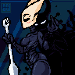 2_horns biped breasts butt duo female fingers from_behind_position holding_melee_weapon holding_object holding_weapon horn male male/female melee_weapon nude sex shadow_sex side_view standing umbraphilia weapon wrist_grab langui hollow_knight_(franchise) team_cherry hornet_(hollow_knight) shade_(hollow_knight) arthropod shadow_creature 1:1 2025 animated digital_media_(artwork) pixel_(artwork) pixel_animation