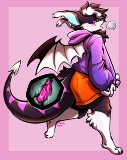 ambiguous_gender ambiguous_penetrated ambiguous_penetration anthro anthro_penetrated clothing hair penetration pink_background purple_clothing purple_sweater purple_topwear simple_background solo sweater topwear wings candy.yeen species_request 2021 absurd_res character_request hi_res signature