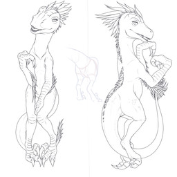 2_fingers 3_toes ambiguous_gender black_line_art claws covering covering_crotch covering_self dakimakura feathers feet feral fingers fur_ridge garter_straps multiple_angles nude scales shy simple_background solo tail tail_feathers teeth toes tongue white_background stoic5 ark_survival_(series) dinosaur dromaeosaurid prehistoric_species reptile saurischian scalie theropod 1:1 absurd_res dakimakura_design digital_drawing_(artwork) digital_media_(artwork) full-length_portrait hi_res line_art portrait
