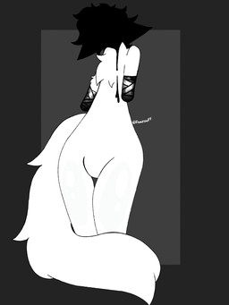 amputated_arms amputee anthro black_face black_liquid disability faceless fur long_tail male missing_all_arms missing_arm missing_limb nude nude_anthro nude_male solo tail thick_thighs white_body white_fur wide_hips freakstuff domestic_cat felid feline felis mammal 3:4 absurd_res hi_res