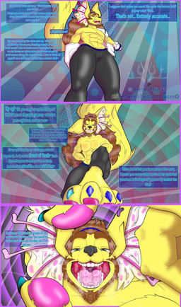 anthro bearded bodily_fluids clothing colored_nails colored_toenails daddy_kink digestion drooling feet fingers imminent_digestion imminent_vore looking_at_viewer macro male micro mouth_shot muscular muscular_anthro muscular_male nails open_mouth paw_pose pawpads paws pose saliva solo step_pose stepped_on stepping text thick_thighs toenails toes undressing vore atelierphos yarill english_text hi_res