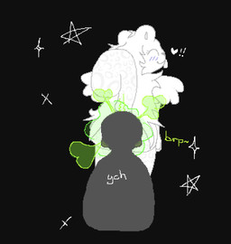 ambiguous_gender anthro blush duo enjoying_farting fart fart_fetish farting_in_mouth feathered_wings feathers fur raised_tail smelly tail tongue tongue_out white_body white_fur wings stinkmuse ych_(character) angel felid feline mammal pantherine