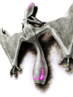 3_fingers ambiguous_gender bioluminescence crawling digitigrade eyeless feral fingers glowing high-angle_view long_neck membrane_(anatomy) membranous_wings purple_glow simple_background solo white_background white_body wings deino_(artist) capcom monster_hunter flying_wyvern gigginox 2009 3:4 3d_(artwork) autodesk_3ds_max_(artwork) digital_media_(artwork) hi_res