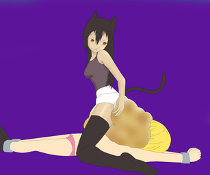 animal_ears bdsm black_hair blonde_hair bondage bound brown_eyes cat_ears cat_tail clothing diaper duo facesitting feces female hair long_hair messy_diaper neko7chan panties pooping scat underwear
Rating: Questionable
Score: 0
User: Emissaryofrainbows
Date: November 29, 2014 animal_ears bdsm black_hair blonde_hair bondage bound brown_eyes cat_ears cat_tail clothing diaper duo facesitting feces female hair long_hair messy_diaper neko7chan panties pooping scat underwear
Rating: Questionable
Score: 0
User: Emissaryofrainbows
Date: November 29, 2014