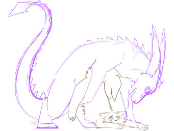 4_eyes ambiguous_gender ambiguous_penetration blush blush_lines doggystyle dominant duo feral feral_on_feral feral_penetrated feral_penetrating feral_penetrating_feral from_behind_position fur half-closed_eyes larger_dom lifting_partner male male/ambiguous multi_eye narrowed_eyes penetration sex size_difference smaller_penetrated tail tapering_tongue tongue tongue_out whinyfox mythology domestic_cat dragon felid feline felis furred_dragon furred_scalie mammal mythological_creature mythological_scalie scalie wingless_dragon 4:3 hi_res sketch