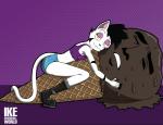 anthro clothing dessert duo female food ice_cream text ike_marshall not_by_me yaranaika joan_whitecat domestic_cat felid feline felis food_creature ice_cream_creature mammal 2018 absurd_res english_text hi_res meme