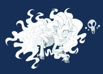 blue_eyes bone female female_feral feral hair hooves horn long_hair raised_hindleg raised_leg simple_background skull skull_eyes solo tail teal_hooves transparent_background wavy_hair wavy_tail white_hair white_tail cho-bit hasbro my_little_pony mythology fan_character equid equine ghost horse mammal mythological_creature mythological_equine pony spirit unicorn 2025 alpha_channel digital_drawing_(artwork) digital_media_(artwork) full-length_portrait hi_res portrait