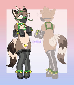 anklet anthro antler_headband arms_bent armwear balls bdsm bell bell_collar bell_harness bondage_gear bondage_gloves boots butt butt_heart chastity_cage chastity_device cheek_tuft clothing collar facial_tuft fake_antlers fake_horns fluffy fluffy_tail footwear gag gagged genitals gold_(metal) gold_chastity_cage gold_chastity_device green_eyes hair handwear harness heart_(marking) holidays hoof_boots hoof_gloves hoof_hands hooved_toes hooves horn inner_ear_fluff jewelry jingle_bell jingle_bell_collar jingle_bell_harness jingle_bell_legband jingle_bell_wristband latex latex_armwear latex_clothing latex_legwear legs_together legwear male markings metal_chastity_cage muffled muffled_moaning muffled_speech muzzle_(object) muzzle_gag muzzled nervous nude penis shoes solid_chastity_cage solo tail tuft wearing_chastity_cage wearing_chastity_device wearing_collar wearing_harness davyboi christmas coony_(davyboi) canid canine mammal procyonid raccoon raccoon_dog tanuki absurd_res hi_res sketch