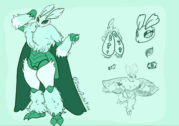 3_fingers ambiguous_gender anthro arthropod_abdomen claws eyelashes fingers fur gesture glistening glistening_eyes green_body green_eyes hand_gesture moth_tail multicolored_body pose simple_background solo spread_wings tuft two_tone_body white_body wings jazzydeetective arthropod insect lepidopteran moth digital_media_(artwork) hi_res signature sketch