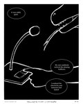 black_background border dialogue electronics forked_tongue male microphone open_mouth pushbutton simple_background solo tongue sharkinthepark komo_(sharkinthepark) komodo_dragon lizard monitor_lizard reptile scalie 2025 4:5 absurd_res animated animated_comic black_and_white comic hi_res monochrome short_playtime