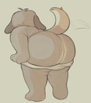 anthro bent_over big_butt bubble_butt butt clothed clothing fur grey_background hair huge_butt huge_thighs male partially_clothed plantigrade presenting presenting_hindquarters rear_view simple_background solo standing thick_thighs topless topless_anthro topless_male tuft underwear underwear_down undressing cafongterua animal_crossing nintendo digby_(animal_crossing) canid canine canis domestic_dog mammal shih_tzu toy_dog 2024 absurd_res greyscale hi_res monochrome