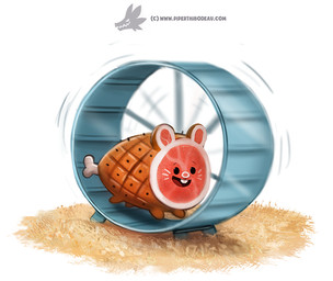 ambiguous_gender bone feral food ham hamster_wheel humor meat open_mouth pork pun quadruped simple_background smile solo visual_pun white_background piper_thibodeau cricetid food_creature hamster hybrid mammal meat_creature rodent digital_media_(artwork) digital_painting_(artwork) painting_(artwork)