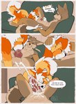 animal_genitalia animal_penis anthro ball_suck balls balls_deep big_penis bodily_fluids brown_balls brown_body brown_fur brown_sheath butt canine_genitalia canine_penis cum cum_in_mouth cum_inside cum_on_penis cumshot deep_throat dialogue duo ejaculation erection fellatio first_person_view fluffy fluffy_tail fur furniture genital_fluids genitals heart_symbol knot male male/male male_pov on_sofa oral oral_penetration orange_body orange_fur penetration penile penis penis_tip pink_tongue red_penis sex sheath sleeping sofa sound_effects speech_bubble sucking tail text tongue vowelless vowelless_sound_effect wake_up_sex waking_up zzz seibear kanon_(applejacksville) tukamos_(character) australian_shepherd canid canine canis domestic_dog herding_dog mammal pastoral_dog sheepdog 2025 absurd_res comic english_text hi_res