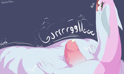 balls big_balls big_penis bodily_fluids cock_vore cum cum_vore digestion fatal_vore feral genital_fluids genitals grey_background huge_balls huge_penis humanoid_genitalia humanoid_penis hyper hyper_balls hyper_genitalia hyper_penis male penile penis simple_background vore jackolen selicia_(chomanderjake) tai_(aromisuola) 5:3 hi_res