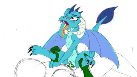 anthro anthro_penetrated blue_body blue_scales blush bodily_fluids cowgirl_position cum cum_in_vagina cum_inside duo faceless_character faceless_male female female_focus female_on_human female_penetrated from_front_position genital_fluids genitals holding_both_legs horn human_on_anthro human_penetrating human_penetrating_anthro interspecies long_tongue male male/female male_on_anthro male_penetrating male_penetrating_female on_bottom on_top open_mouth penetration penis scales sex sharp_teeth simple_background solo_focus tail teeth tongue tongue_out vaginal vaginal_penetration vulva white_background wings frikdikulous friendship_is_magic hasbro my_little_pony mythology anon princess_ember_(mlp) dragon human mammal mythological_creature mythological_scalie scalie 16:9 2016 colored_sketch digital_drawing_(artwork) digital_media_(artwork) hi_res sketch widescreen