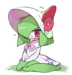 2021 3_fingers ambiguous_gender biped blush bow_tie clothing digital_media_(artwork) dress fashionable_style_gardevoir fingers flower generation_3_pokemon glistening glistening_body glistening_eyes glistening_hair green_body green_hair green_skin hair hat headgear headwear holowear_(pokemon) humanoid kirlia listening looking_at_viewer mizo_ne nintendo not_furry plant pokemon pokemon_(species) pokemon_unite pose red_eyes shaded simple_background sitting solo white_background white_body white_skin