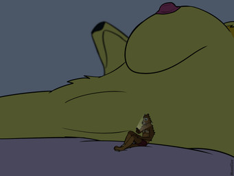 anthro big_breasts breast_smother breasts breathing cellphone duo electronics female humor macro macro_female male male/female micro micro_male micro_squish micro_under_breasts nipples oblivious phone sleeping smartphone smothering squish weaselclaw slaika_(weaselclaw) werther canid canine domestic_ferret fennec_fox fox mammal mustelid musteline true_fox true_musteline weasel 2025 2d_animation 4:3 animated