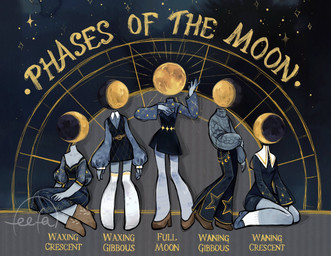 bottomwear clothing crescent_moon dress female for_a_head full_moon gibbous_moon legwear moon not_furry pants sitting solo sweater text thigh_highs topwear turtleneck feefal humanoid living_moon moon_head moon_humanoid object_head english_text hi_res