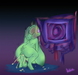 anal anal_penetration anthro anus areola big_breasts bodily_fluids breasts butt crouching cum dark_nipples dildo dildo_in_ass dildo_insertion double_dildo double_penetration dripping drooling ears_back electronics feet female floor genital_fluids genitals green_body green_skin horn huge_breasts hyper hyper_breasts hypnosis hypnotic_screen milk mind_control monster_girl_(genre) nipples object_in_ass orgasm penetration penis pivoted_ears projectile_cum saliva screen self_insert sex_toy sex_toy_in_ass sex_toy_insertion solo tail television vaginal vaginal_penetration vulva duxeite femengumisi colored hi_res signature