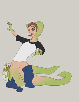 anthro biped_to_legless bottle bottomwear claws clothing container eye_changing eye_color_transformation fangs forked_tongue green_body green_scales human_to_anthro scales shirt shorts simple_background snake_hood solo species_transformation surprised teeth tongue topwear torn_bottomwear torn_clothing torn_shorts transformation sepisnake cobra cobra_cola human mammal reptile scalie snake 2014 signature