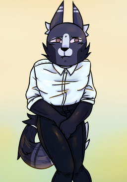 anthro clothed clothing desperation full_bladder holding_crotch knock-kneed male omorashi potty_dance simple_background solo justbebabes