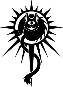 1_eye 3_toes ambiguous_gender cat_tail cheek_tuft facial_tuft feet feral front_view long_tail looking_at_viewer open_mouth paws pointy_ears prick_ears silhouette simple_background solo spines sun tail tail_tuft toes transparent_background tuft white_background sunnyclockwork welcome_to_night_vale domestic_cat felid feline felis living_sun mammal 2016 alpha_channel black_and_white digital_drawing_(artwork) digital_media_(artwork) hi_res monochrome