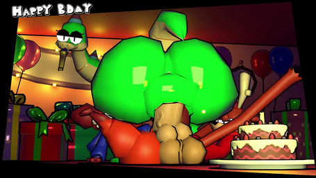 anal anal_penetration anthro antlers armless balloon balls balls_touching big_balls big_butt big_penis birthday birthday_cake birthday_sex black_eyes black_nose blue_clothing blue_hoodie blue_topwear bottomless box brown_body brown_fur brown_hair butt cake candle clothed clothing container dessert double_anal double_penetration eyelashes fangs female female_penetrated food fur genitals gift gift_box gift_wrapped green_body green_scales green_tail group hair half-closed_eyes happy_birthday hat headgear headwear hoodie horn huge_balls huge_butt huge_penis inflatable inside legs_up long_neck looking_back looking_pleasured male male/female male_penetrating male_penetrating_female multicolored_body multicolored_fur multicolored_scales narrowed_eyes on_bottom on_top orange_body orange_fur orange_hair partially_clothed party party_hat party_horn penetration penile penile_penetration penis penis_in_ass rear_view red_clothing red_hoodie red_topwear reverse_cowgirl_position scales sex sharp_teeth tail tan_antlers tan_body tan_fur teeth text thick_thighs tongue topwear trio two_tone_body two_tone_scales two_tone_tail vein veiny_penis yellow_body yellow_nose yellow_scales yellow_tail superiorfox cain_(superiorfox) lucy_swallows soups_(superiorfox) canid canine canis deer fox mammal red_fox reptile scalie snake true_fox 16:9 2025 3d_(artwork) 3d_animation animated digital_media_(artwork) english_text loop no_sound short_playtime webm widescreen