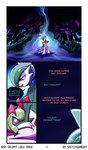 cave dialogue duo eyeshadow female glowing holding_another makeup male not_furry pink_eyes red_eyes scared text tired_eyes sketchygarden nintendo pokemon noble_(sketchygarden) serenity_(sketchygarden) gallade generation_3_pokemon generation_4_pokemon humanoid kirlia pokemon_(species) absurd_res comic english_text hi_res