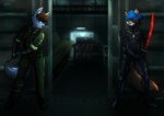 anthro duo male unknown_artist konami metal_gear alixx_(character) raiden_(metal_gear) solid_snake wise_(wiseesp) hi_res