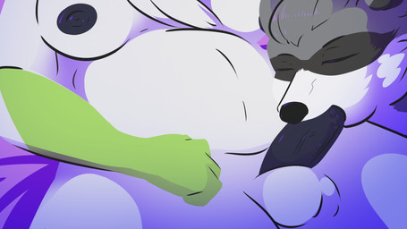 anthro areola balls belly black_areola black_nipples breasts duo erection fellatio fur genitals gloves_(marking) green_body green_fur gynomorph gynomorph/male gynomorph_penetrating gynomorph_penetrating_male humanoid_genitalia humanoid_penis intersex intersex/male intersex_penetrating intersex_penetrating_male male male_penetrated markings nipples oral oral_penetration penetration penile penis sex white_body white_fur doitean nintendo pokemon riki_(legallyriki) generation_4_pokemon legendary_pokemon mammal pokemon_(species) procyonid raccoon shaymin sky_forme_shaymin 16:9 2024 digital_drawing_(artwork) digital_media_(artwork) hi_res widescreen trans_(lore) trans_woman_(lore)