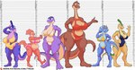 anthro athletic athletic_female big_breasts bikini bra breasts ceratopsian chart claws cleavage_cutout clothed clothing comparing cutout delilah_(trias) dinosaur dinosaurs_inc. diplodocid diplodocus female frilly frilly_bra frilly_clothing frilly_panties frilly_underwear glenda_(trias) gold_(metal) group hadrosaurid hanging_breasts hi_res horn hybrid janet_(trias) long_neck looking_at_viewer muscular one-piece_swimsuit ornithischian ornithopod overweight overweight_anthro overweight_female panties parasaurolophus protoceratops reptile sauropod sauropodomorph scalie size_chart size_difference slightly_chubby slightly_chubby_female sora_(trias) soren_(trias) swimwear text theropod thick_thighs trias triceratops tyrannosaurid tyrannosauroid tyrannosaurus tyrannosaurus_rex underwear url venus_(trias) wide_hips
