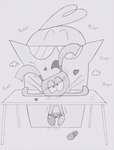 adult_on_young age_difference bedroom_eyes bodily_fluids drooling duo female heart_symbol male male/female narrowed_eyes panties_around_ankles plap saliva school_desk seductive student teacher teacher_and_student young lockerobster neurodiverse_friends amy_mcwise_(neurodiverse_friends) prof._chatty_von_blabber_(neurodiverse_friends) domestic_cat felid feline felis humanoid mammal hi_res