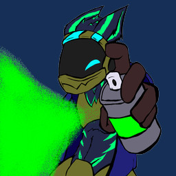 anthro blue_clothing blue_hoodie blue_topwear clothing gold_(metal) hair hoodie machine male markings muzzle_(object) muzzled paint protogen_visor smile smiling_at_viewer smirk smirking_at_viewer solo spray_can spray_paint topwear biohound muzzle_(biohound) protogen 1:1 2023 absurd_res alpha_channel digital_media_(artwork) hi_res