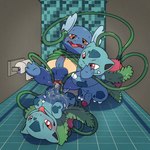 1:1 absurd_res anal anal_penetration anus argon_vile balls bathroom bite biting_lip biting_own_lip blush bodily_fluids erection foreskin gaping gaping_anus generation_1_pokemon genital_fluids genitals group group_sex hi_res ivysaur looking_at_another looking_at_partner looking_at_viewer male male/male nintendo partially_retracted_foreskin peeing peeing_inside peeing_on_another peeing_on_self penetration penis plant pokemon pokemon_(species) public_restroom restrained restrained_by_tentacles restroom_stall sex spread_anus spread_legs spreading suspended_in_midair suspended_via_tentacles suspension tentacle_around_waist tentacle_in_ass tentacle_penetration tentacle_sex tentacles threesome tile tongue tongue_out trio urine urine_in_ass urine_on_belly urine_on_penis urine_on_self vines wartortle watersports worried
