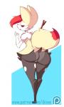 anthro big_butt black_clothing black_legwear black_pantyhose butt camel_toe clothing dancing female legwear panties pantyhose patreon_logo shaking_butt simple_background solo stick text torn_clothing torn_legwear torn_pantyhose underwear white_background diives nintendo patreon pokemon braixen canid canine generation_6_pokemon mammal pokemon_(species) 2d_animation 3:5 animated frame_by_frame low_res short_playtime url