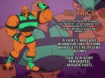 abs bald clothing female flexing flexing_bicep green_clothing green_eyes muscular muscular_female muscular_humanoid muscular_thighs orange_body orange_skin sharp_teeth solo teeth doctorecrz ben_10 cartoon_network chaquetrix warner_brothers alien alien_humanoid detrovite humanoid